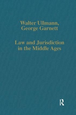 Book cover for Law and Jurisdiction in the Middle Ages