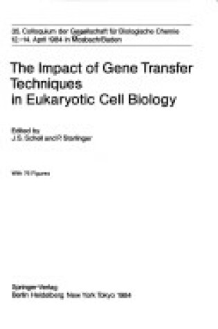 Cover of Gene Trans Tech Eukar Cell