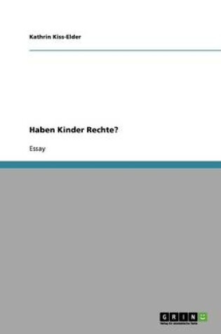 Cover of Haben Kinder Rechte?
