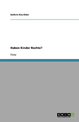 Book cover for Haben Kinder Rechte?