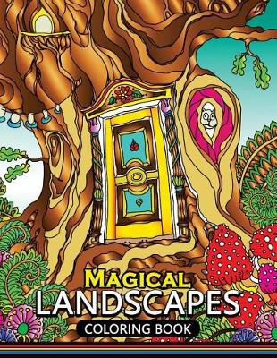 Book cover for Magical Landscapes Coloring Books