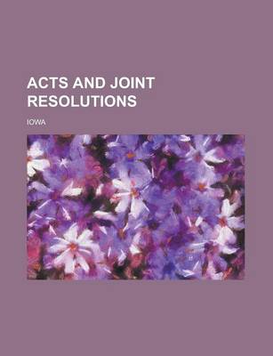 Book cover for Acts and Joint Resolutions