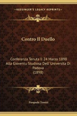 Cover of Contro Il Duello