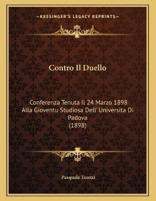 Book cover for Contro Il Duello