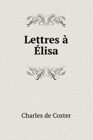 Cover of Lettres à Élisa