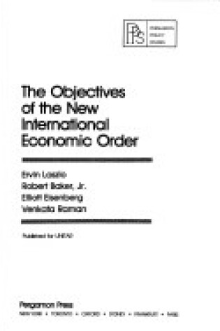 Cover of Objectives of the New International Order