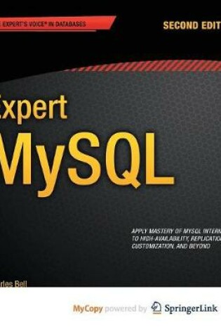 Cover of Expert MySQL