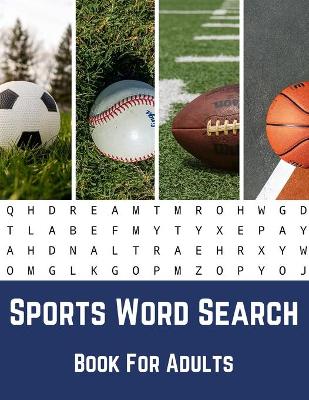 Book cover for Sports Word Search Book For Adults