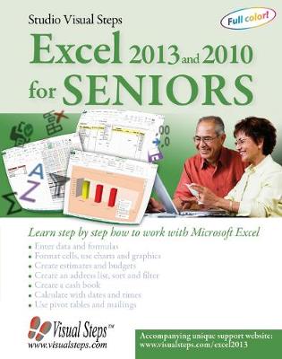 Book cover for Excel 2013 and 2010 for Seniors