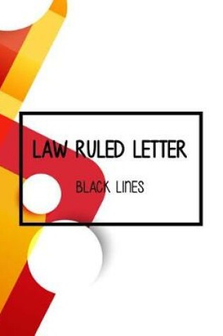 Cover of Black Lines Law Ruled Letter