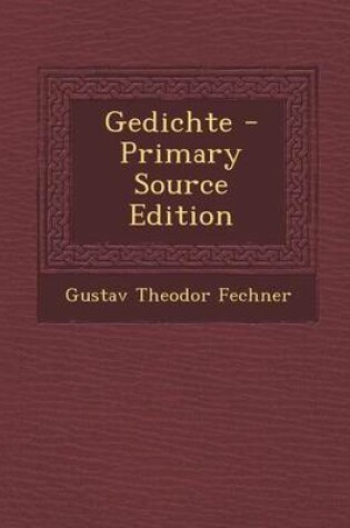 Cover of Gedichte - Primary Source Edition