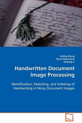 Book cover for Handwritten Document Image Processing