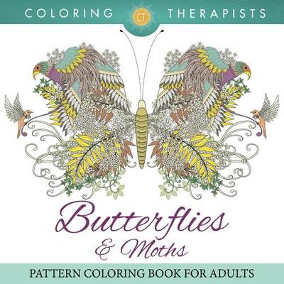 Book cover for Butterflies & Moths Pattern Coloring Book for Adults