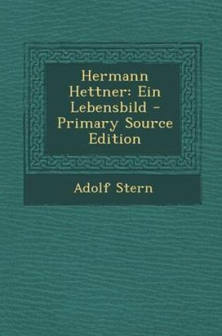 Cover of Hermann Hettner