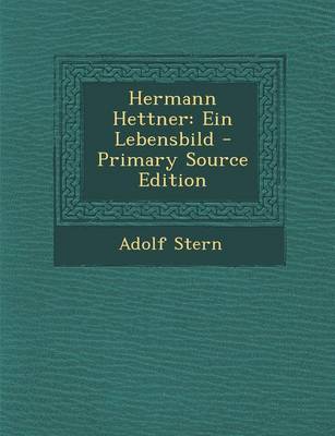 Book cover for Hermann Hettner