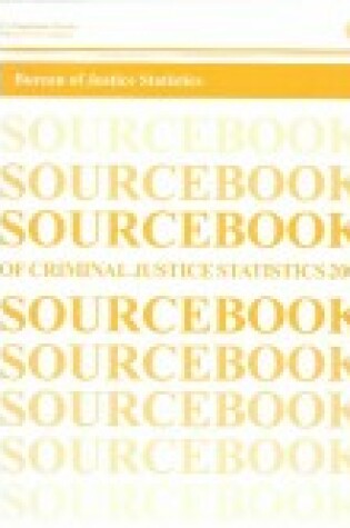 Cover of Sourcebook of Criminal Justice Statistics