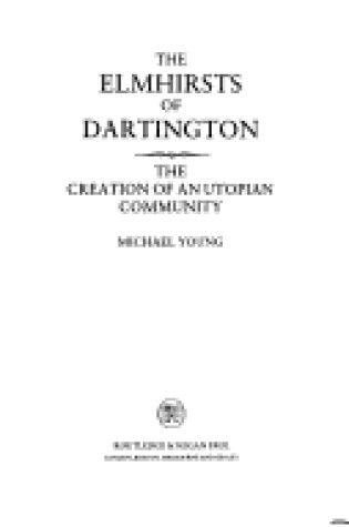 Cover of Elmhirsts of Dartington