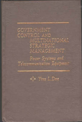 Book cover for Government Control and Multinational Strategic Management