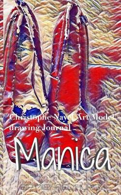 Book cover for Christophe Nayel Art Model Manica Red Pumps Clinton in Blue Dress creative Journal