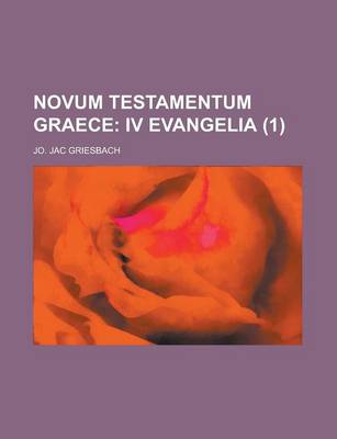 Book cover for Novum Testamentum Graece Volume 1