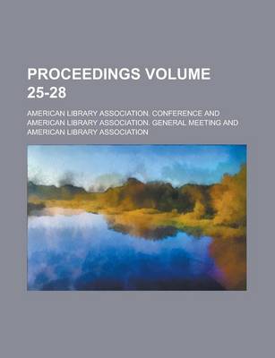 Book cover for Proceedings Volume 25-28