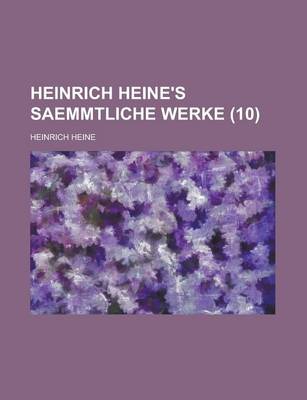 Book cover for Heinrich Heine's Saemmtliche Werke (10)