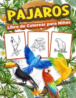 Book cover for Pájaros Libro de Colorear para Niños