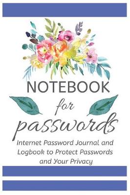 Book cover for Notebook for Passwords