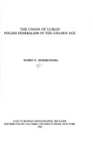 Cover of The Union of Lublin