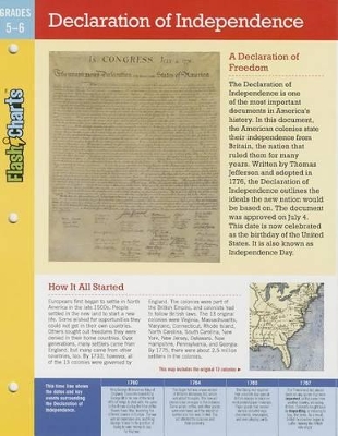 Book cover for Declaration of Independence FlashCharts