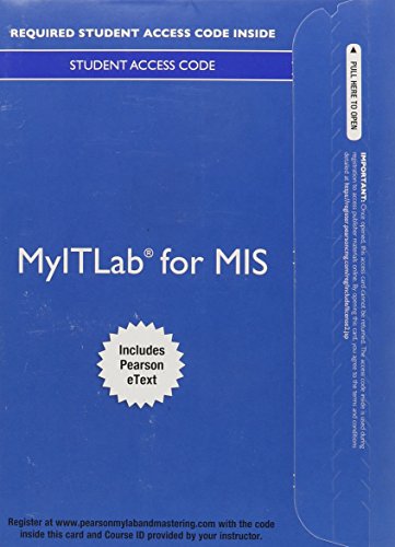 Book cover for Myitlab for MIS with Pearson Etext -- Access Card -- For Using MIS