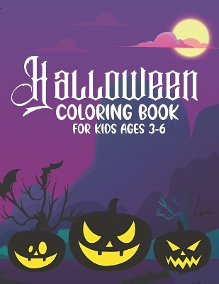 Book cover for Halloween Coloring Book For Kids Ages 3-6