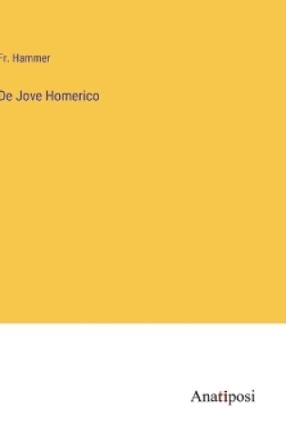 Cover of De Jove Homerico