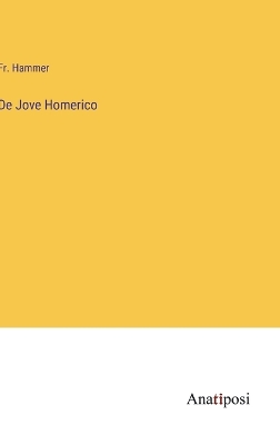 Book cover for De Jove Homerico