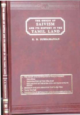 Book cover for Origin of Saivism and Its History in the Tamil Land
