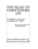 Book cover for The Films of Christopher Lee