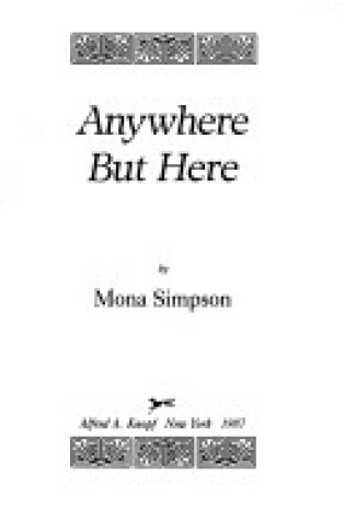 Cover of Anywhere But Here