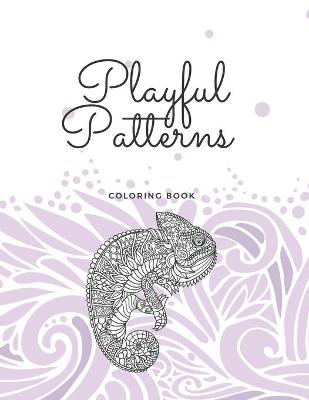 Book cover for playful patterns coloring book