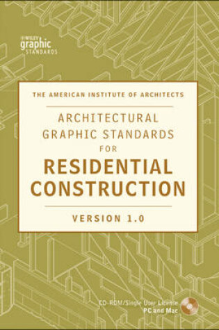 Cover of Architectural Graphic Standards for Residential Construction 1.0 CD-ROM