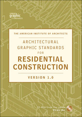 Book cover for Architectural Graphic Standards for Residential Construction 1.0 CD-ROM