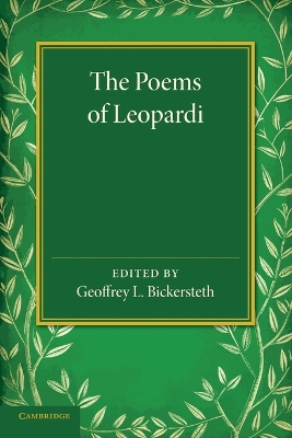 Book cover for The Poems of Leopardi