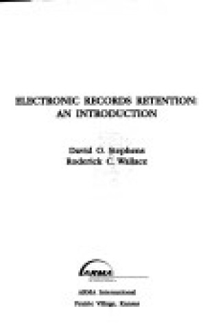 Cover of Electronic Records Retention