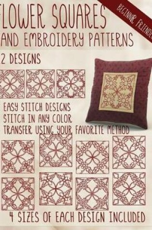 Cover of Flower Squares Hand Embroidery Patterns