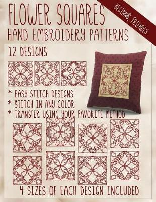 Book cover for Flower Squares Hand Embroidery Patterns