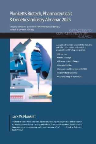 Cover of Plunkett's Biotech, Pharmaceuticals & Genetics Industry Almanac 2025