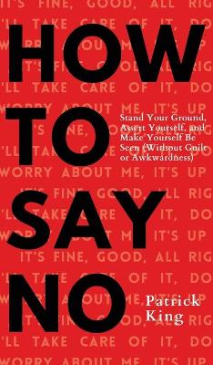 Book cover for How To Say No