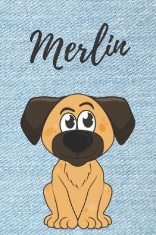 Cover of Merlin Hunde Tagebuch / Notizbuch / Malbuch / Journal / DIN A5 / Geschenk