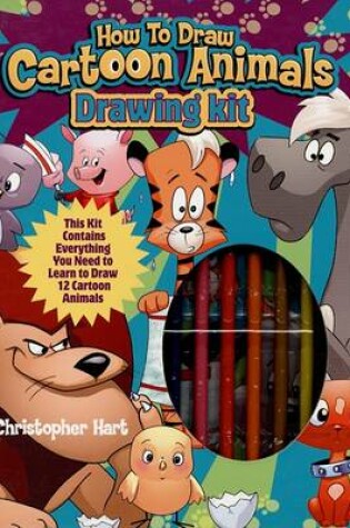 Cover of How to Draw Cartoon Animals Drawing Kit