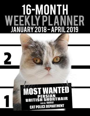 Book cover for 2018-2019 Weekly Planner - Most Wanted Persian British Shorthair