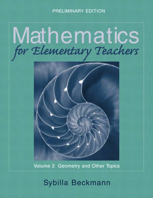 Book cover for Mathematics for Elementary Teachers Volume II